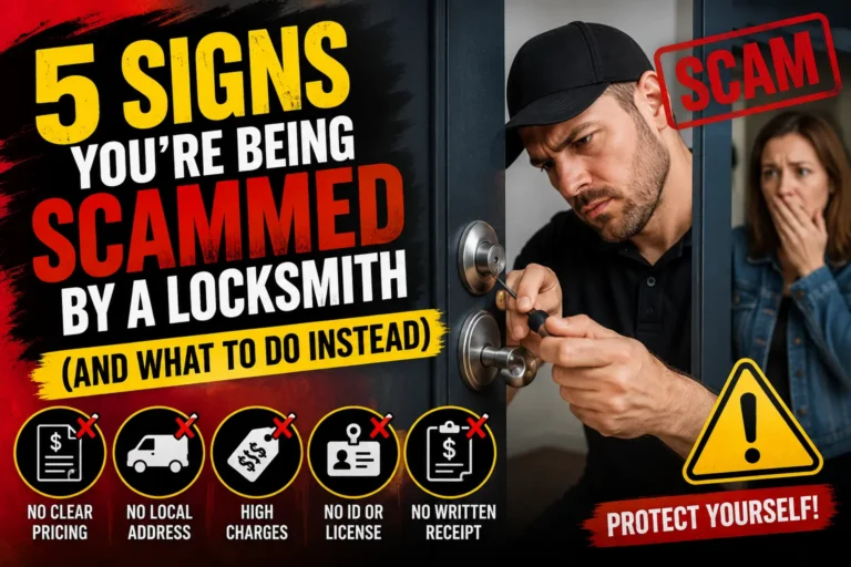 5 Signs You’re Being Scammed by a Locksmith (And What to Do Instead)