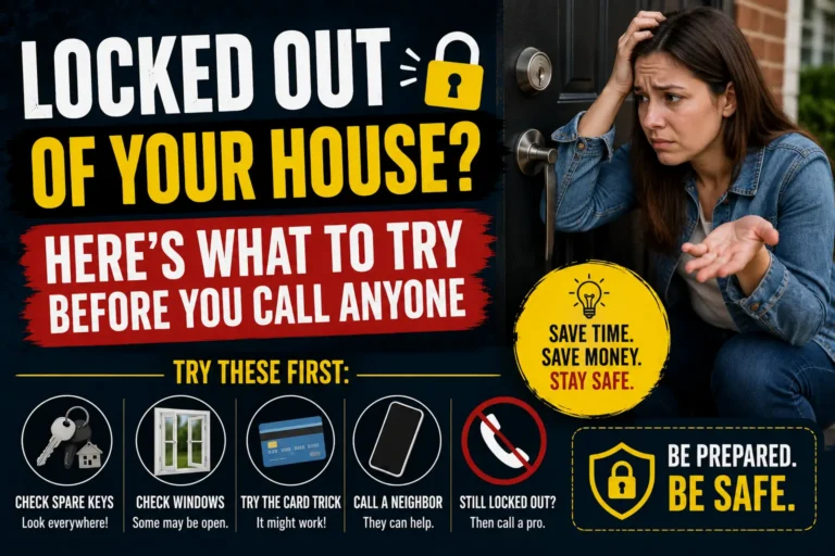Locked Out of Your House? Here’s What to Try Before You Call Anyone